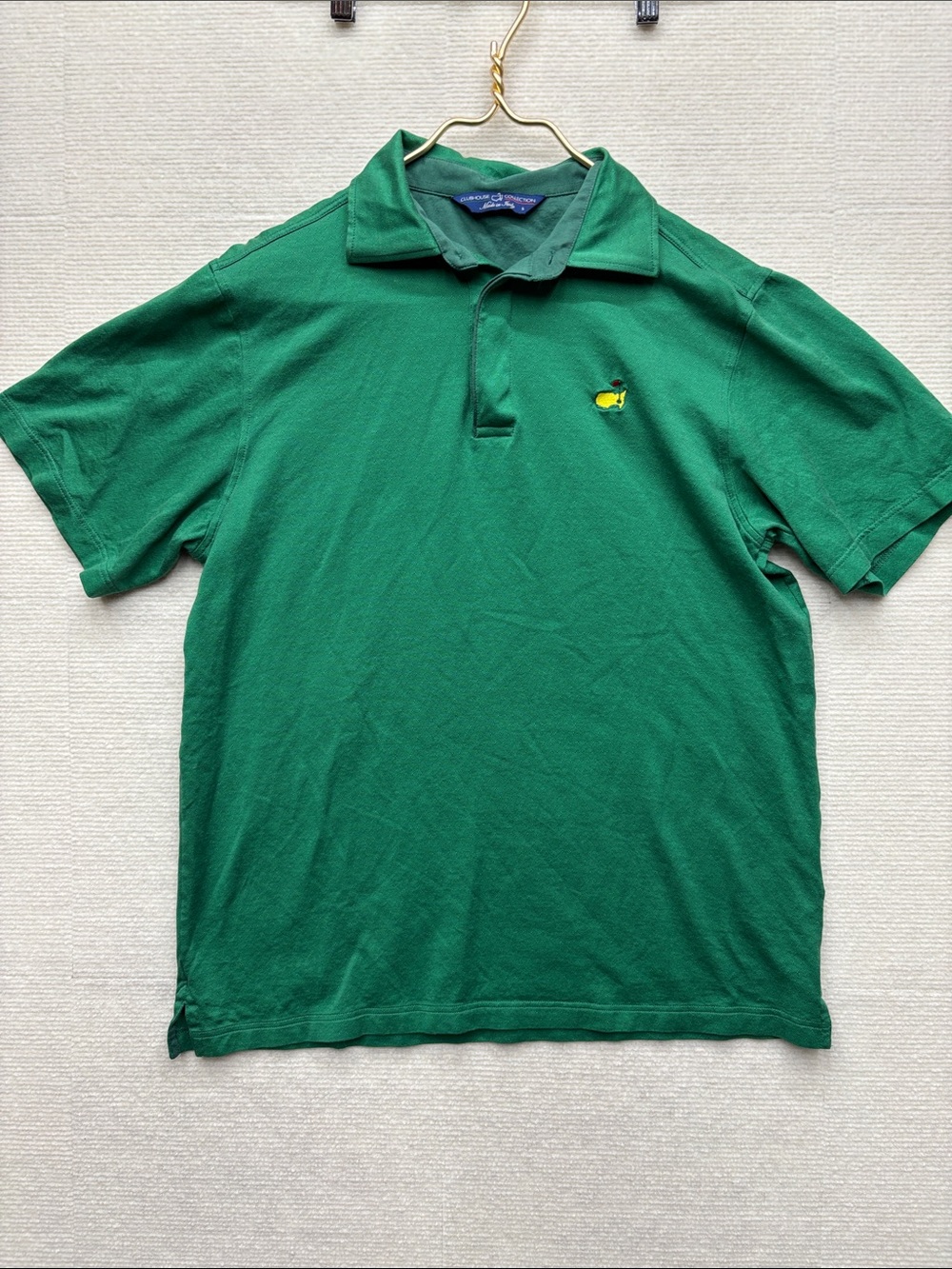 Clubhouse Collection Masters Green Short-Sleeve Polo Shirt made in Italy small